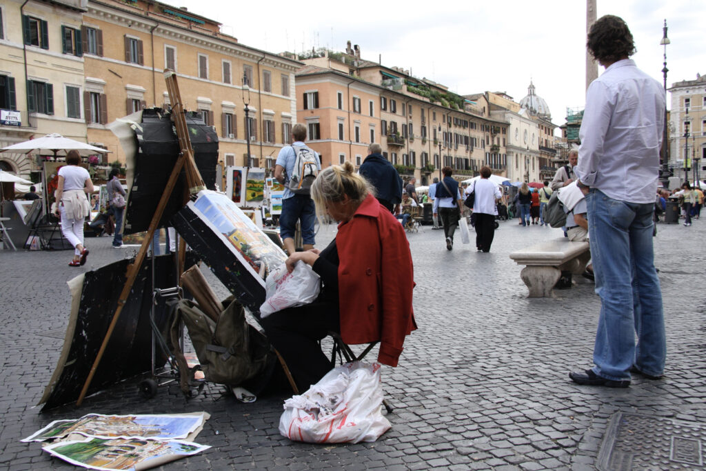 Rom-Künstler unter sich